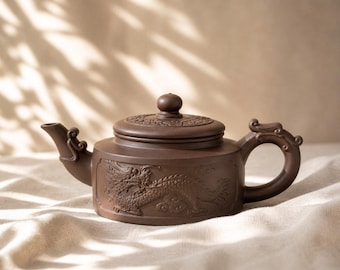 Handmade Japanese Style Ceramic Teapot – 360 ml Stoneware Pot, Retro Coarse Pottery Tea Maker, Kung Fu Tea Ceremony Gift, Rustic Teaware