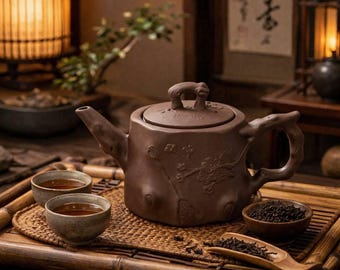 Unique Ceramic Teapot Handmade, Artistic Clay Teapot, Rustic Minimalist Teaware, Luxury Tea Gift, Organic Shape Pottery