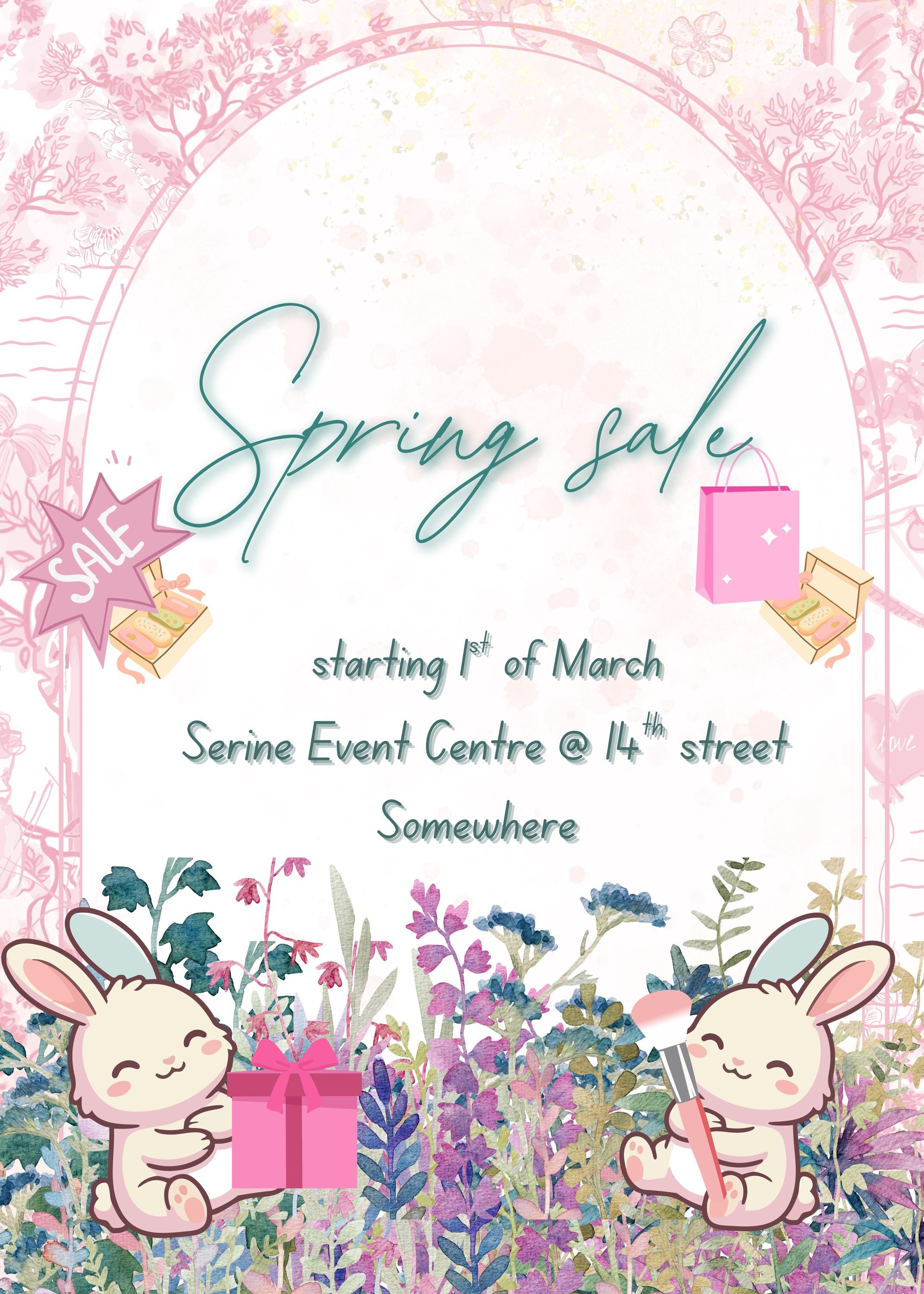 Editable Spring Template | Canva Business Marketing Graphics (digital ...