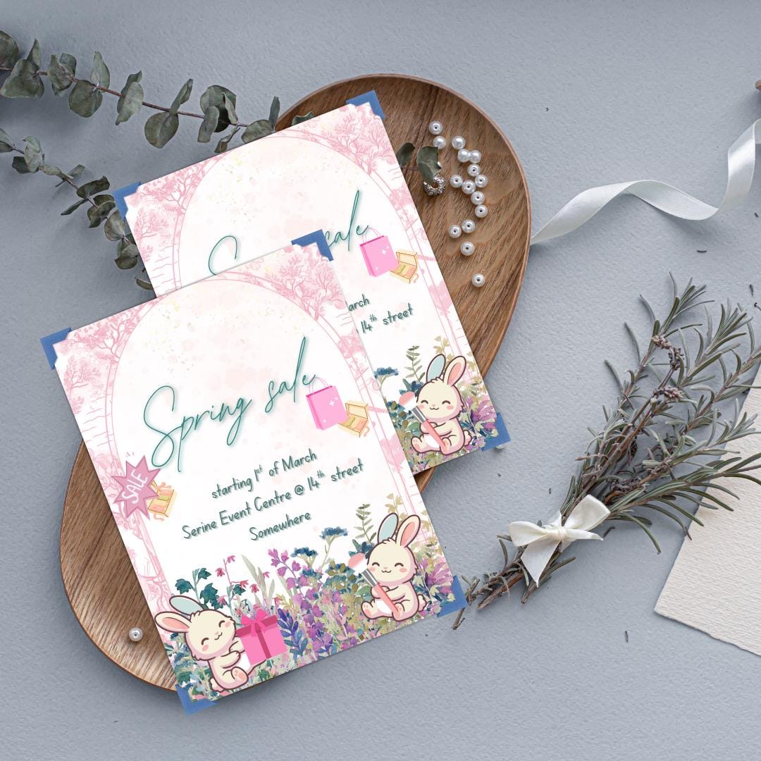 Editable Spring Template | Canva Business Marketing Graphics (digital ...