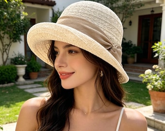 Boina de lana con pompón y pajarita para mujer, sombrero retro francés de color liso, sombrero de fiesta