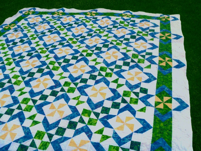 Blue in Bloom PDF Quilt Pattern image 5