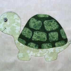 Slow and Steady Turtle Applique Templates PDF