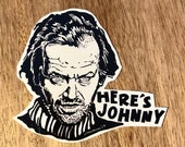 The Shining Here's Johnny Sticker Decal Glassy Vinyl - Etsy