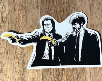 Pulp Fiction Sticker - Samuel L. Jackson - John Travolta - Laptop Locker Notebook Decal Glossy Movie