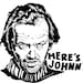 The Shining Here's Johnny Sticker Decal Glassy Vinyl | Etsy