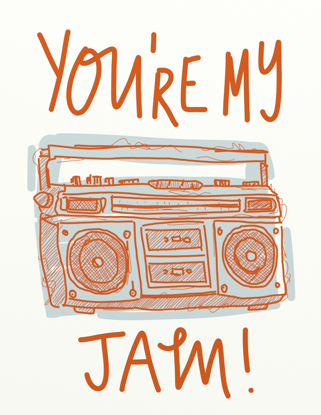 You're My Jam. Fun all occasion greeting card. Etsy