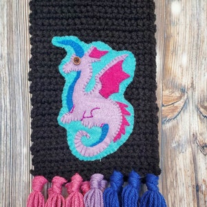 Bi Pride Dragon Scarf