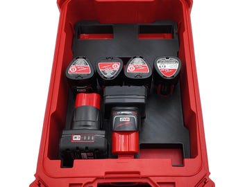 M12 Milwaukee Battery Packout Liner Tray Compact Organizer