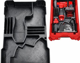 M12 Milwaukee FUEL 3" Cut Off Tool Packout Liner, Compact Packout Organizer Insert Tray