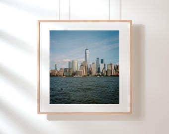 NYC Skyline Fine Art Print | Medium Format Film Photography | Manhattan Home Decor (Archival Quality)