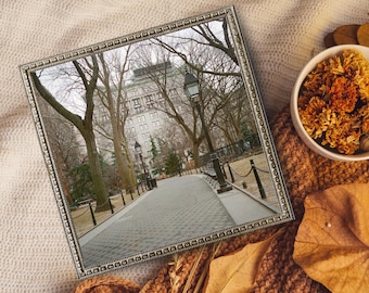 Washington Square Park Film Print | Rolleiflex NYC Cobblestone Path (Archival Quality)