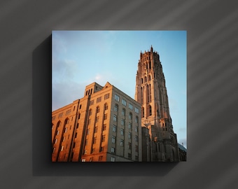 Riverside Church Steeple Print | Golden Hour NYC Architecture Photography (Archival Quality)
