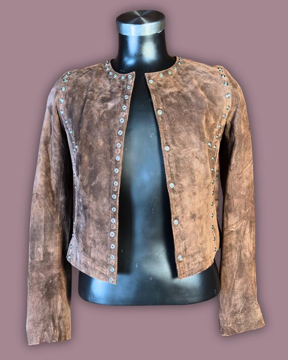 Cache Suede Buttoned Jacket - image 4