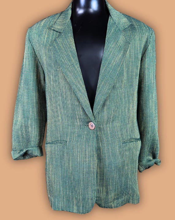 Intriguing Threads Green Blazer - image 1