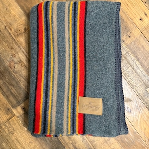 Pendleton Wool Throw Blanket USA Southwestern Stripe