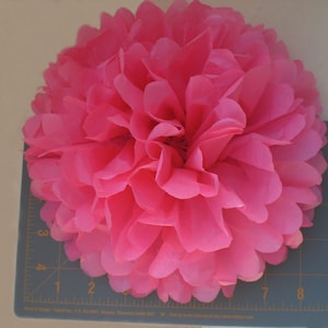 7 Large Tissue Paper Flowers 9" ...Party Decor, Wedding Reception Decor , Baby Shower Decorations, Rose - ANY COLORS