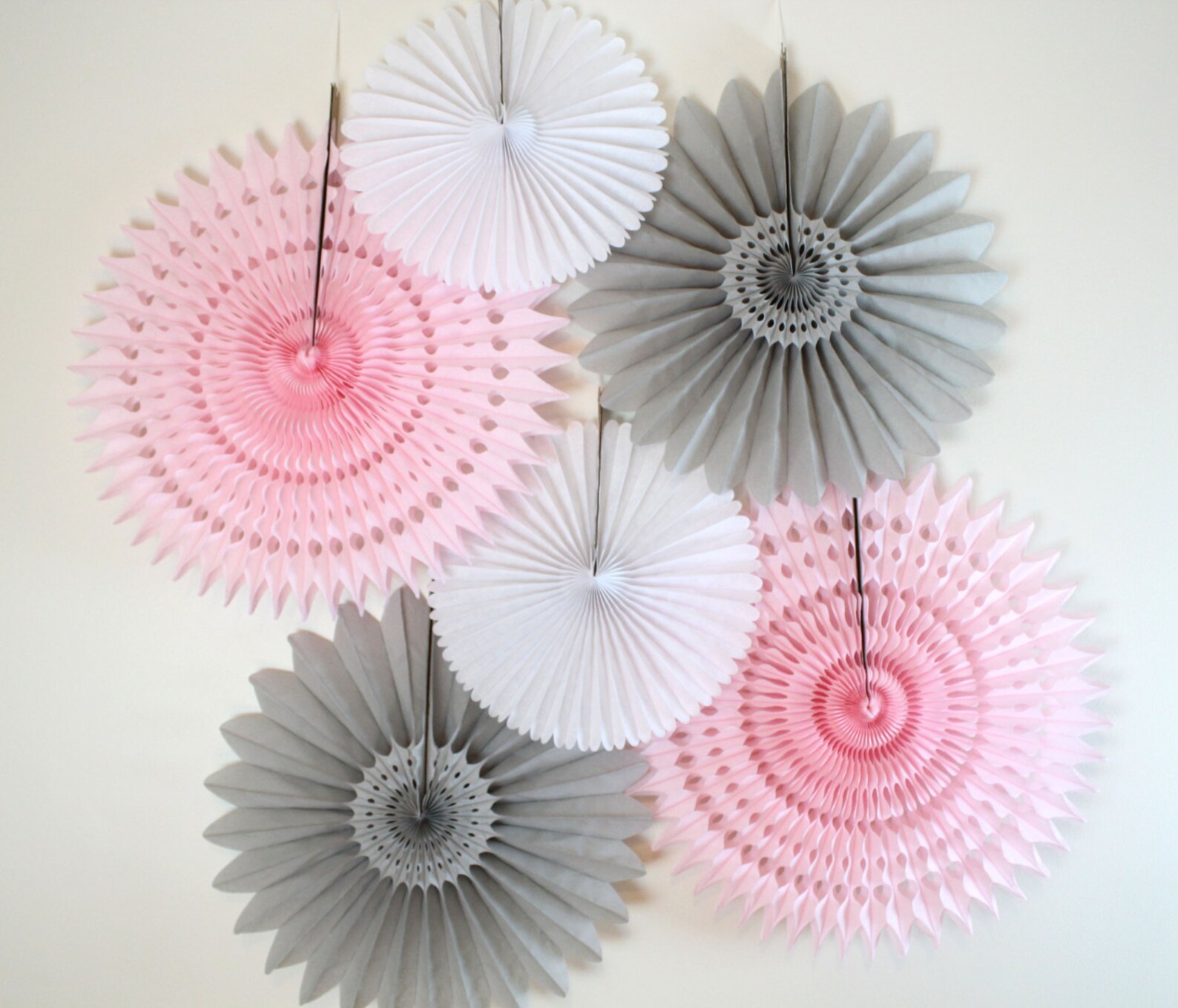 Baby Shower Decor 6 Tissue Paper Fan Decoration Kit baby Etsy