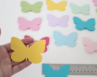 30 Butterfly Die Cuts- Card Stock Butterfly Cut Outs, Place Cards, Gift Tags, Cupcake Toppers-PICK YOUR COLORS