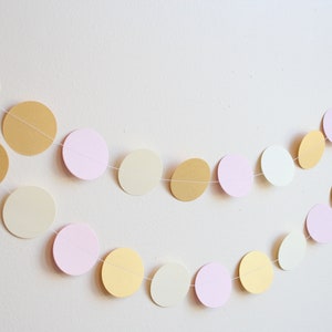 Blush and Gold Baby Paper Garland, Baby shower decorations, Gold baby shower, Shower decor, Paper garland, shower decorations pink image 4