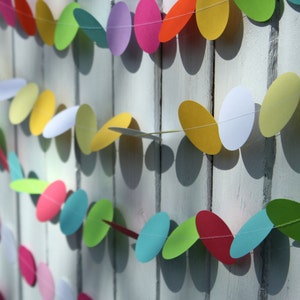 Custom Paper Garland birthday party decorations, party decor PICK YOUR COLORS image 2