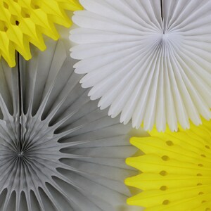 Birthday Party Decorations 6 Tissue Paper Fans Decor Kit , weddings, party decorations image 2