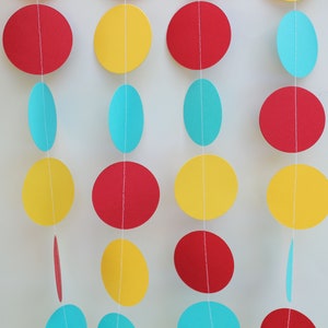 Custom Paper Garland birthday party decorations, party decor PICK YOUR COLORS image 5