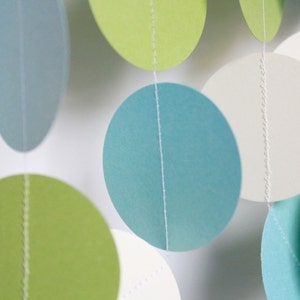 Boy Baby Shower Decoration. Paper Garland. 5 Foot Long image 2