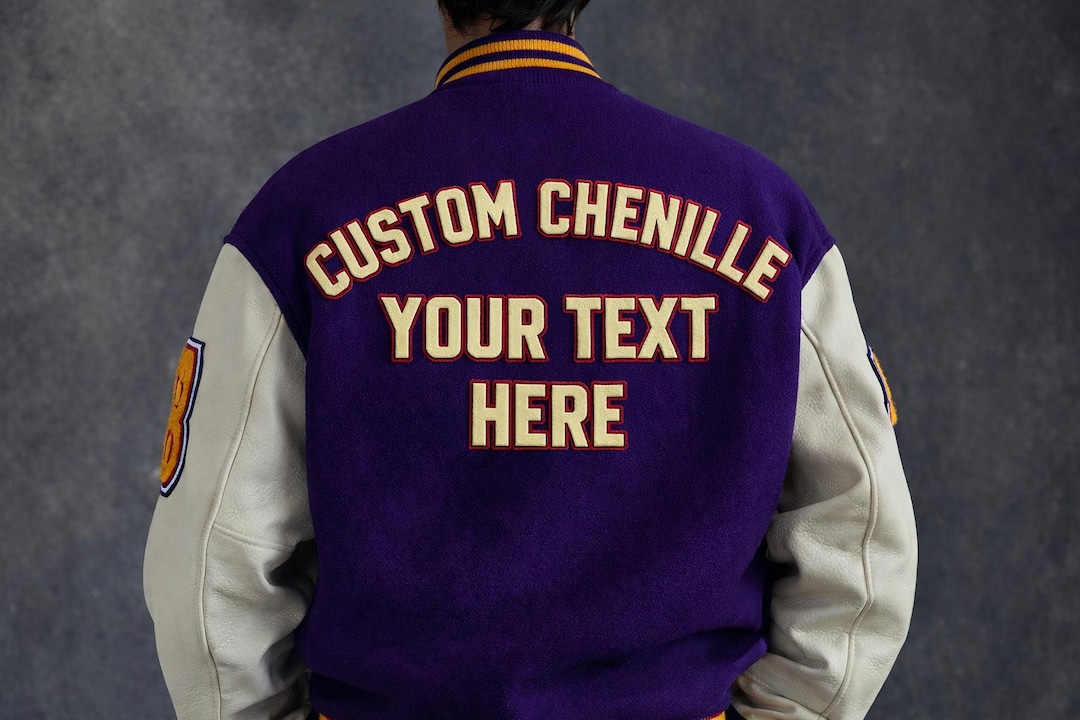 Custom Chenille Letter Patch | Varsity Style Chenille Letters | Made to ...
