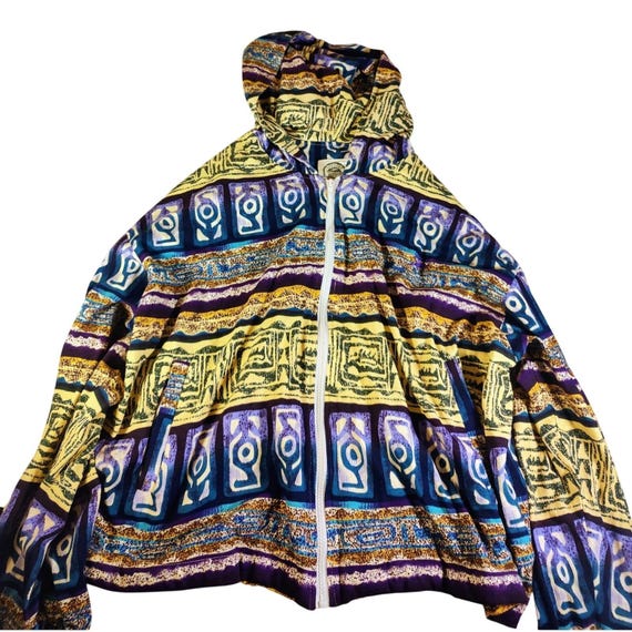 Speedo Vintage Patchwork Hoodie Dopamine SZ. L 80's, 90's