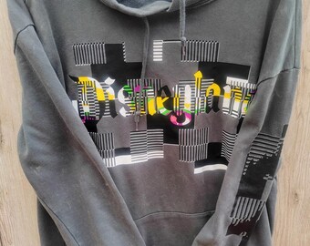 Bluza z kapturem Y2K Disney Parks z limitowanej edycji z logo Glitch, rozmiar M