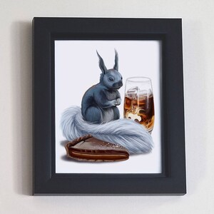 Iced Coffee, a chocolate caramel tart, and a Kaibab Squirrel image 2