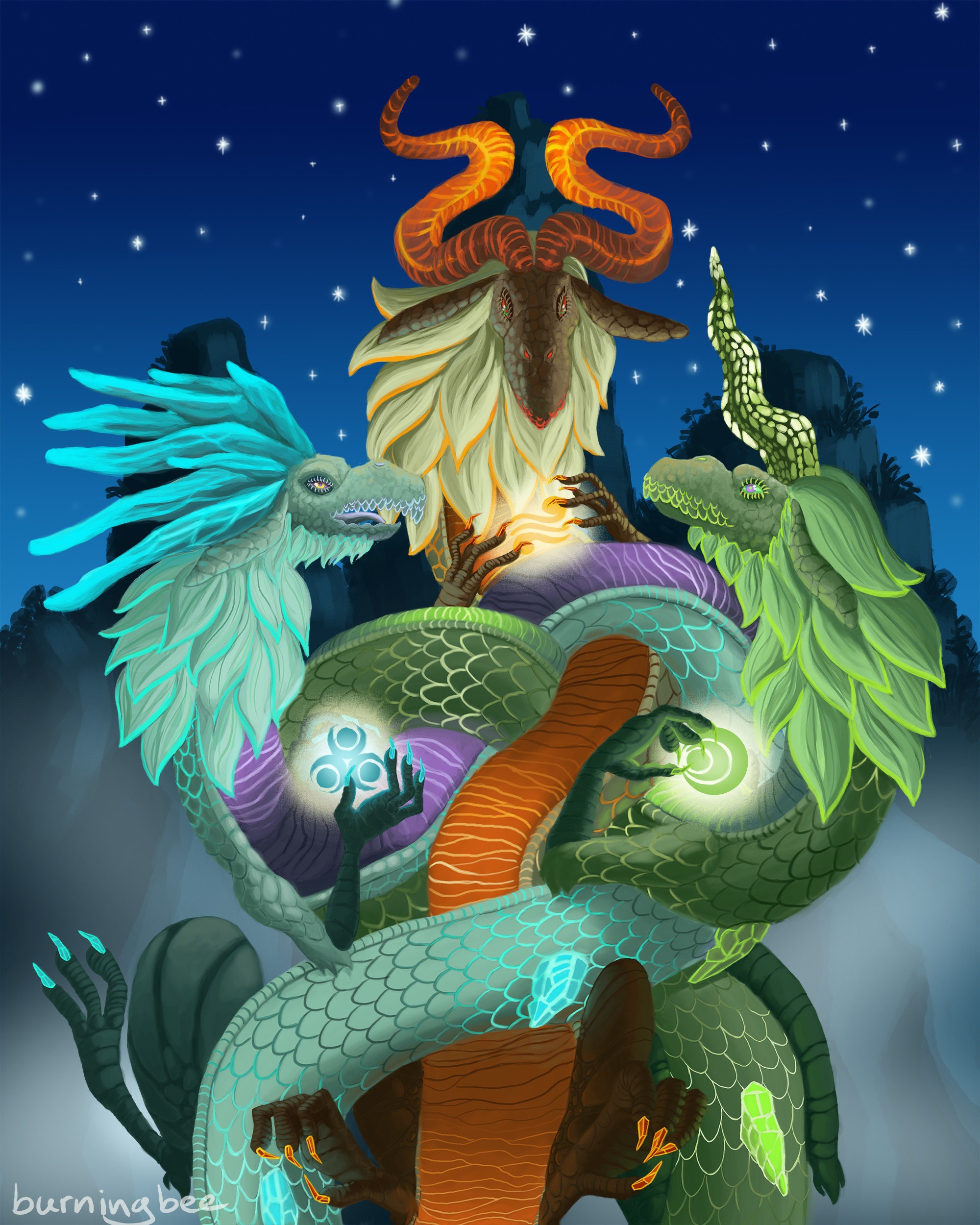 BOTW Three Dragons Etsy UK