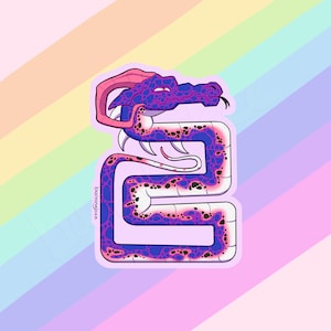 Gender-fluid Pride Dragon Sticker - LGBTQIA, Pride, Queer, Trans, Subtle Pride Flag