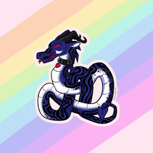 Leder Aufkleber Stolz Drachen - LGBTQIA, Pride, Queer, Leather, Gay, Subtle Pride Flag