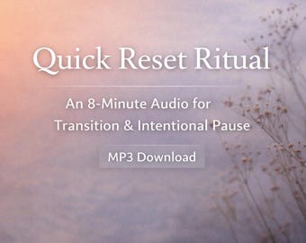 Ritueel voor snelle reset: 8 minuten audio voor overgang en opzettelijke pauze