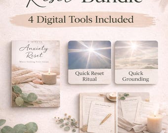 Bundel angstverlichting | Geleide meditaties en aardingsdagboek (digitale download)