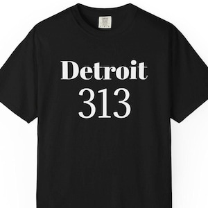 Detroit 313 area code city pride T-Shirt by Agree or Disagree