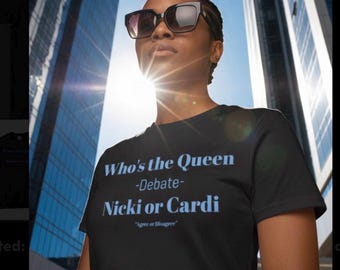 Nicki Minaj vs Cardi B Hip Hop Queen Debate T-Shirt