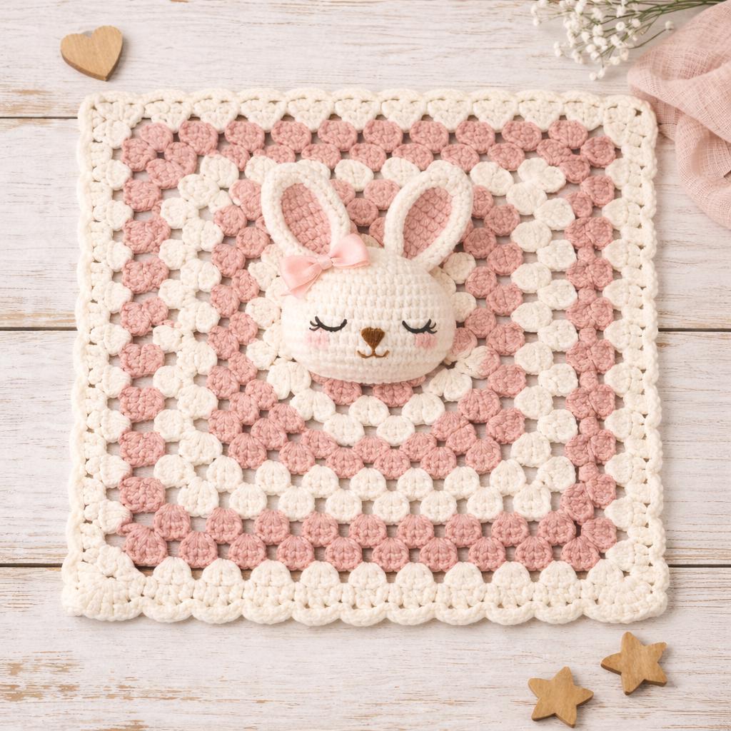 Bunny Lovey Crochet Pattern PDF | Baby Comforter Rabbit Amigurumi ...