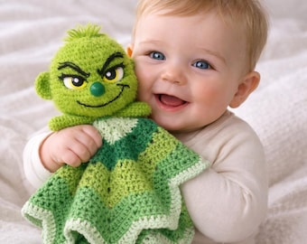Grinch Crochet Amigurumi Pattern PDF | Christmas Crochet Doll | Holiday Plush Crochet Pattern | Digital Download