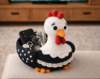 Cute Crochet Chicken Pattern PDF – Amigurumi Hen Plush Tutorial, Easy Farm Animal Crochet Toy, Beginner Friendly Pattern
