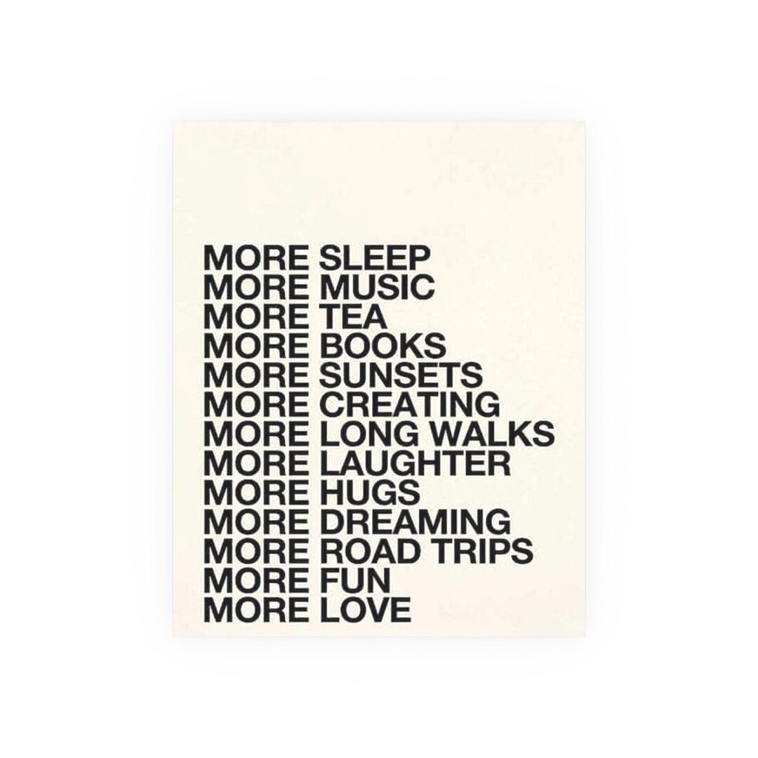 Satin and Archival Matte Posters With Text - Etsy