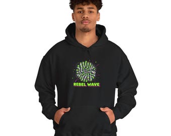Warped Checker Spiral Hoodie | Mod Graphic Sweatshirt