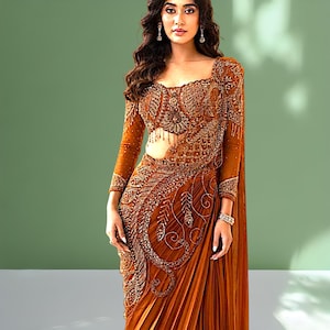 modern sari dress images Traditional And Modern Sari Outfits