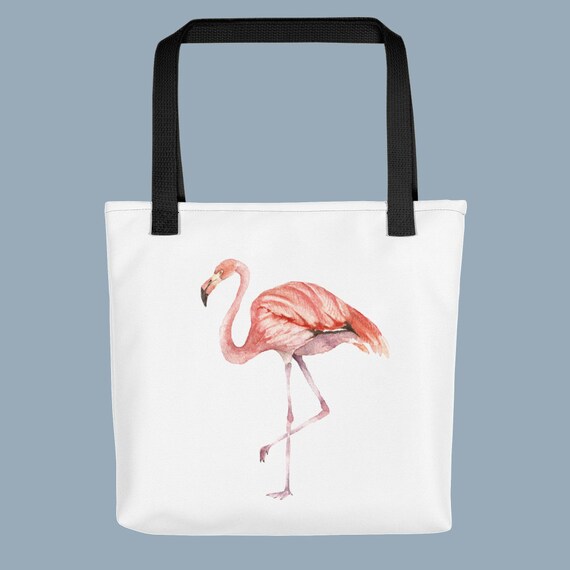 pink flamingo beach bag