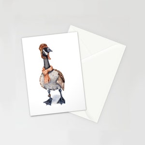 Aviador canadá ganso-cartão em branco 5 ''x 7'' mar cottage ganso decoração de arte de parede steampunk presentes para ele dia dos pais