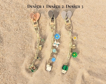 Handmade Kindle Charm | Bookish E-Reader Accessory | Gold Chain Attachment