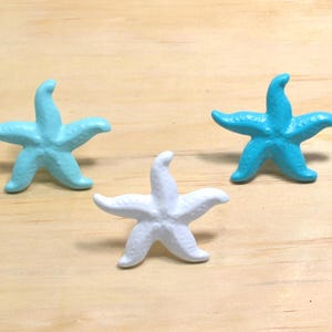 Starfish Knob, Sea Creature drawer pull, Coastal Bathroom, Beach House Decor