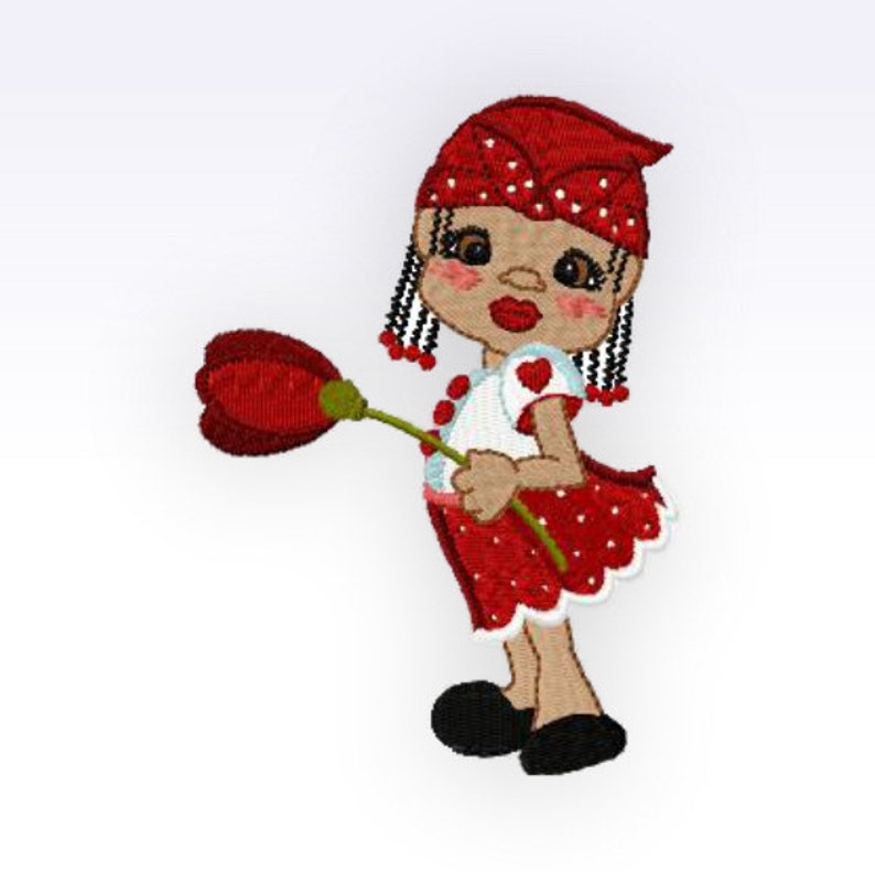 Little girl machine jessecmault design little lady 4 5x5  etsy